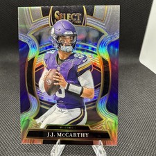 JJ McCarthy 2025 Panini Select Concourse Level Silver Prizm #63 Vikings SKOL