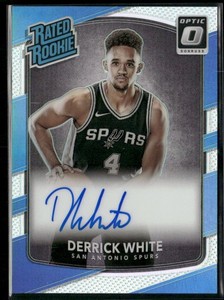 2017-18 Donruss Optic #172 Derrick White Rated Rookie Holo Prizm AUTO
