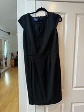 Pendleton Women’s Sz 14 Black Dress Lined Classic Sleeveless Career Modest