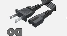 Replacement IEC C7 18AWG Power Cord AC Cable for JVC RC-X540 2-Prong Figure-8