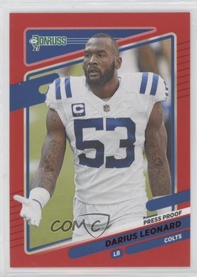 2021 Panini Donruss Photo Variation Press Proof Red Shaquille Leonard Darius 2k3