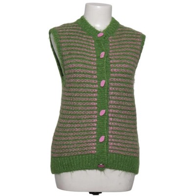 Zara, Weste, Größe: S, Grün/Pink, Acryl/Polyamid/Polyester, Streifen, Damen #Ezp