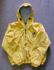 Disneyland Mickey Mouse Disney Vintage Hoodie Jacket Men's Yellow 90s Lined SZ M