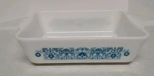 Pyrex Blue Horizon 1.5 Qt Large Refrigerator Dish No Lid Excellent Condition 