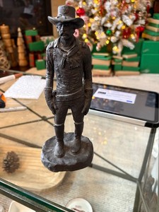 Michael Garman 1986 Infantry Soldier Sculpture – Signed Military Art Colorado