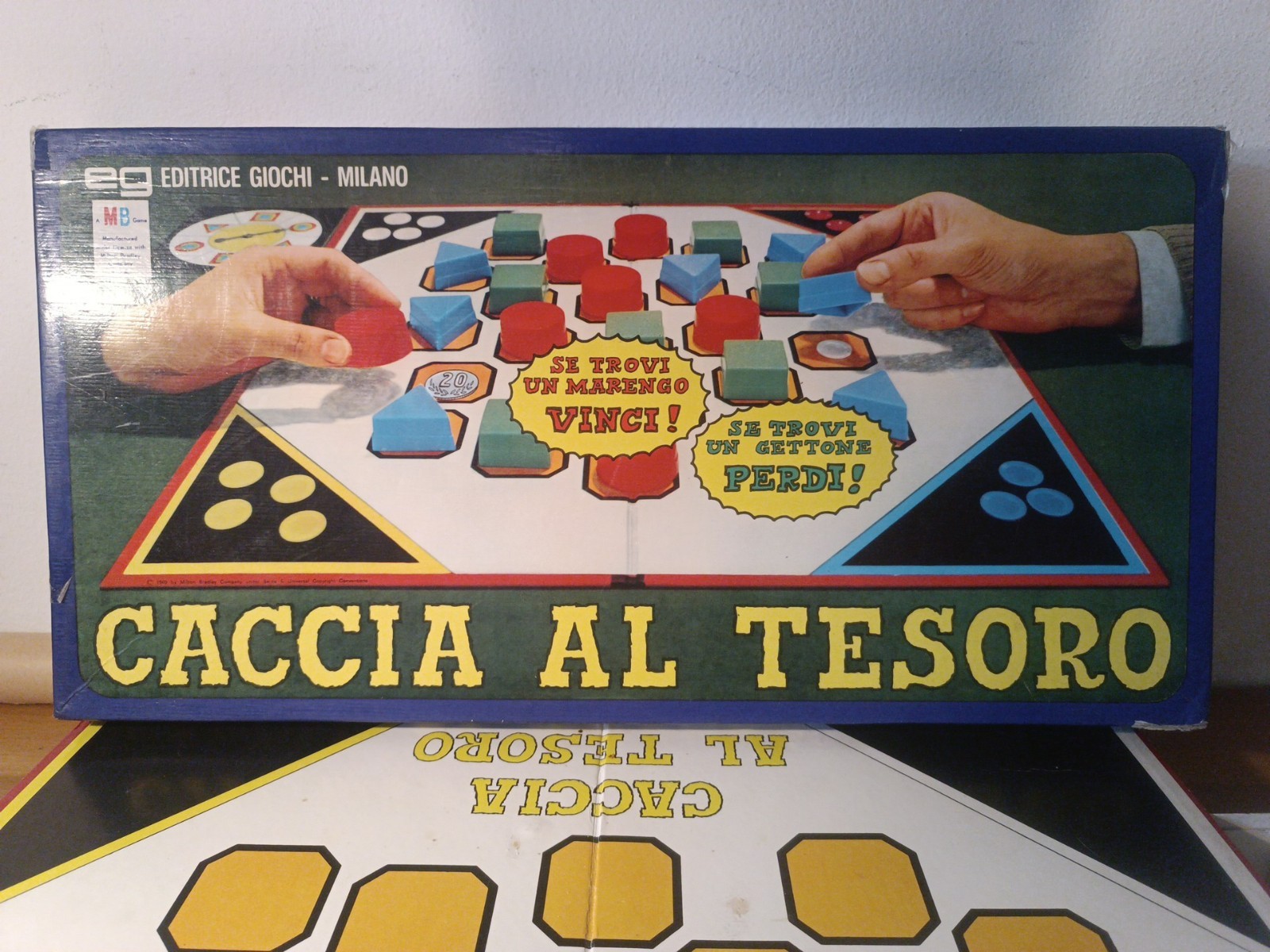 Gioco da Tavolo vintage "Caccia al tesoro" Editrice Giochi-MB (1969) - Completo