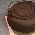 Antique Cast Iron Kettle — photo 2