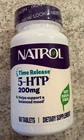 Natrol 5-htp 200mg, 60 Time Release Tablets, Expiration Date 5/31/2027