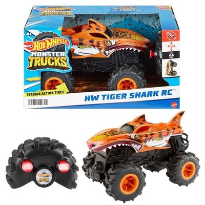 Hot Wheels Monster Trucks RC Remote Control Tiger Shark Vehicle HNV03
