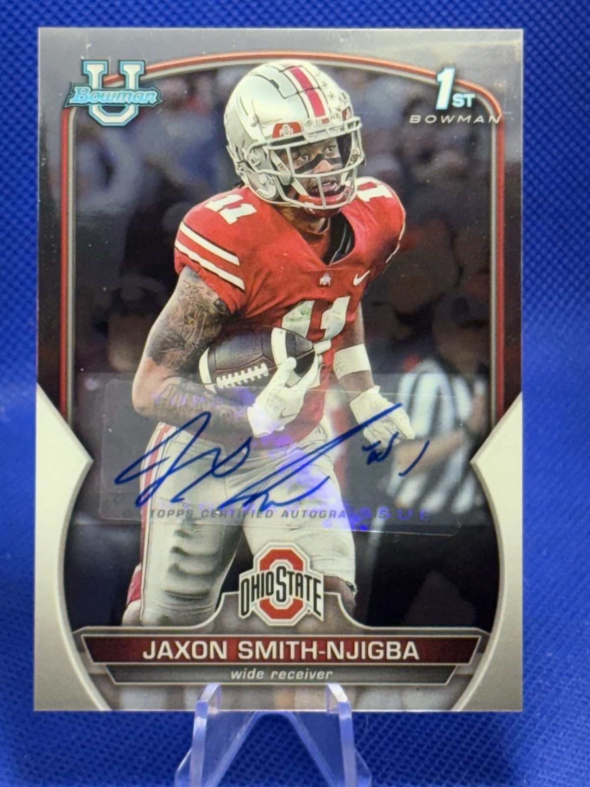 2022 Bowman U Chrome 1st  Jaxon Smith-Njigba RC AUTO  OHIO STATE / SEATTLE