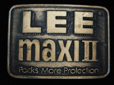 QE15133 VINTAGE 1970s  LEE MAXI II PACKS MORE PROTECTION  AIR FILTERS BUCKLE