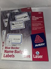 Avery Dennison Ave-5895 Name Badge Label - 2.33" Width X 3.37" Length 2 boxes