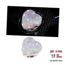 Osilly Bling Car Push Start Button Cover, Heart Crystal Rhinestone  Multicolor