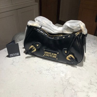 VERSACE JEANS COUTURE Women Shoulder Bag SSENSE Exclusive Black Biker Bag