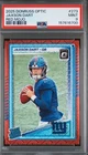 2025 Donruss Optic H2 Jaxson Dart Red Mojo Rated Rookie SSP 🔥 RC Giants PSA 9