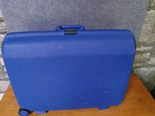 Samsonite Oyster Suitcase Hard Shell Luggage Large - Combination Lock Blue