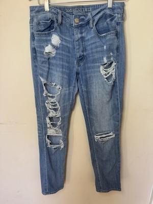 American Eagle Ripped Tomgirl Jeans Women s Size 6