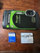 OLYMPUS STYLUS TG-870 Green Digital Camera Compact Tested Condition