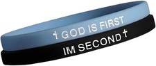 GOD IS FIRST BRACELET,GOD IM SECOND Bracelets, Inspirational A/ B