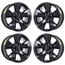 20 Dodge Ram 1500 Gloss Black Wheels Rims Factory Oem 2675 2019-2024 Set 20 Dodge Ram 1500 Gloss Black Wheels Rims Factory Oem 2675 2019-2024 Set