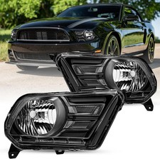 Halogen Headlight Assembly Replacement for 2010-2014 Ford Mustang Headlamp Drive