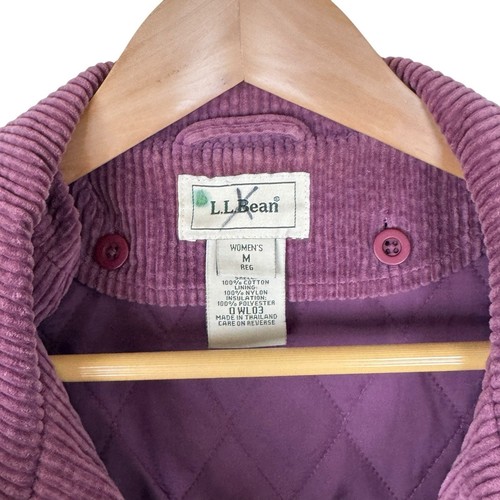 Abrigo L.L.Bean Barn Pana Tareas Extraíble Edredón Forro Púrpura Para Mujer Mediano - Imagen 10 de 17