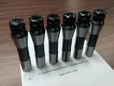 ER16 COLLET CHUCKS R8 SHANK Arbor 7/16"-20 draw bar 6pcs #ER16-CK-R8 Tool Holder