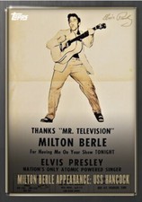 2022 TOPPS ELVIS PRESLEY THE KING OF ROCK ROLL CARD #13 MILTON BERLE USS HANCOCK