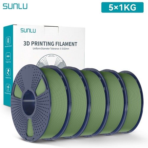 5×1KG SUNLU Mata PLA Drukarka 3D Filament 1,75 mm Zgrabnie ranne filamenty - Zdjęcie 76 z 78