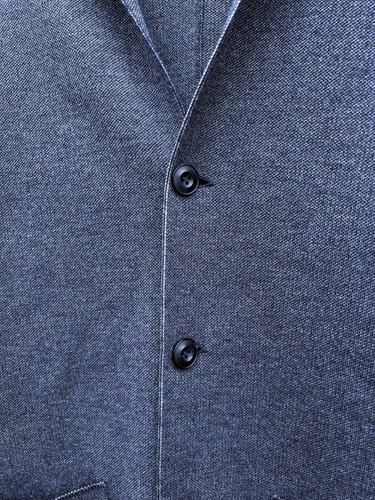 FALCONERI Mens Fine Merino Wool Jacket 48 Small Blue Grey Slim Fitted Blazer - Picture 14 of 17