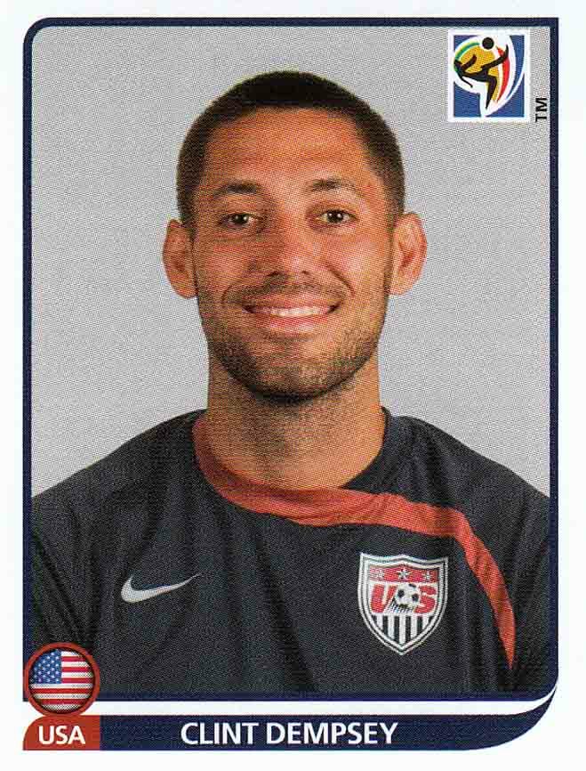 Panini Sticker Soccer World Cup 2010 No. 216 Clint Dempsey USA Image NEW PRODUCT World Cup