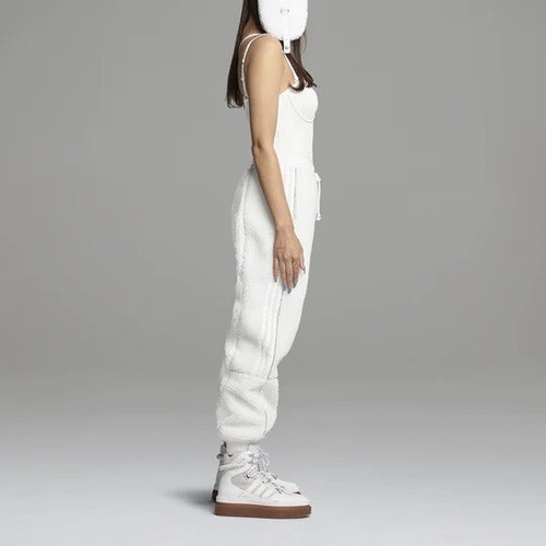 Taglia L - Pantaloni della Felpa Cargo Adidas Originals X Ivy Park unisex orsacchiotto, bianchi - Foto 4 di 9