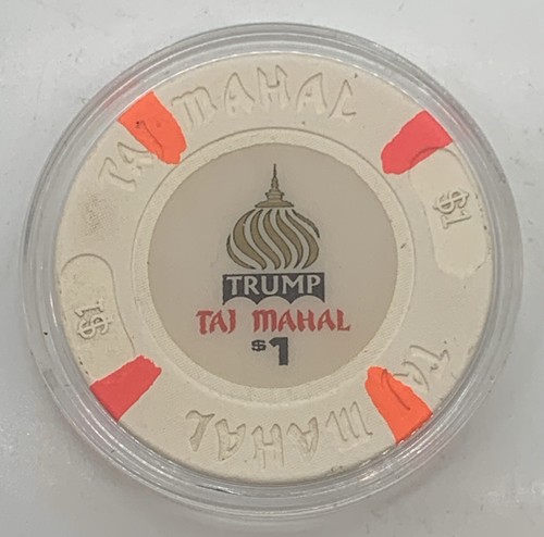 1 $ Trump Taj Mahal Casino Resort Atlantic City NJ Chip House Form 1990