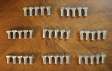 40 Midwest Fastener 1/2" x 1" Long Zinc Hex Cap Screw Bolts Fine Thread Grade 5