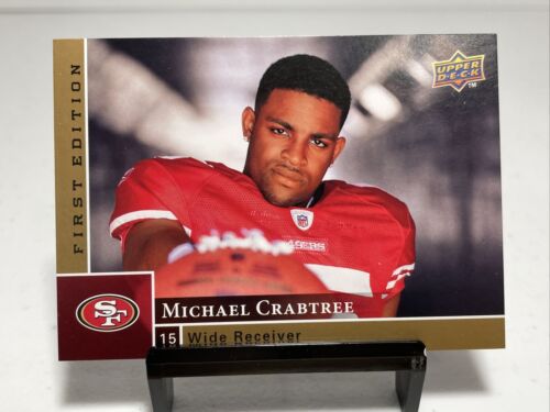 2009 Upper Deck UD First Edition Michael Crabtree #181 Rookie Card - Picture 1 of 2