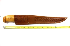 Finland J. MARTTIINI Etched Hand Ground 9" Blade Hunting Knife 15" OAL