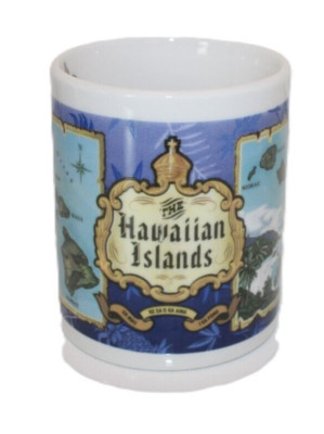 Hawaiian Islands coffee mug Blue Island Chain the islander group