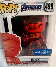 Funko POP! Figura Marvel Avengers Endgame Red Chrome Hulk #499 NUEVA