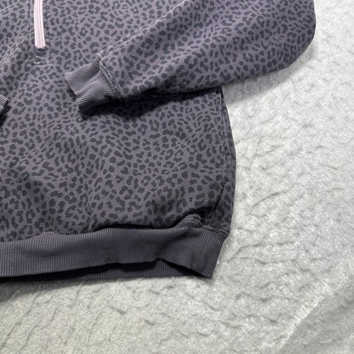 Fabletics Forever Fleece 1/2 Zip Sweatshirt Purple Cheetah Womens Size Small S - Picture 9 of 14