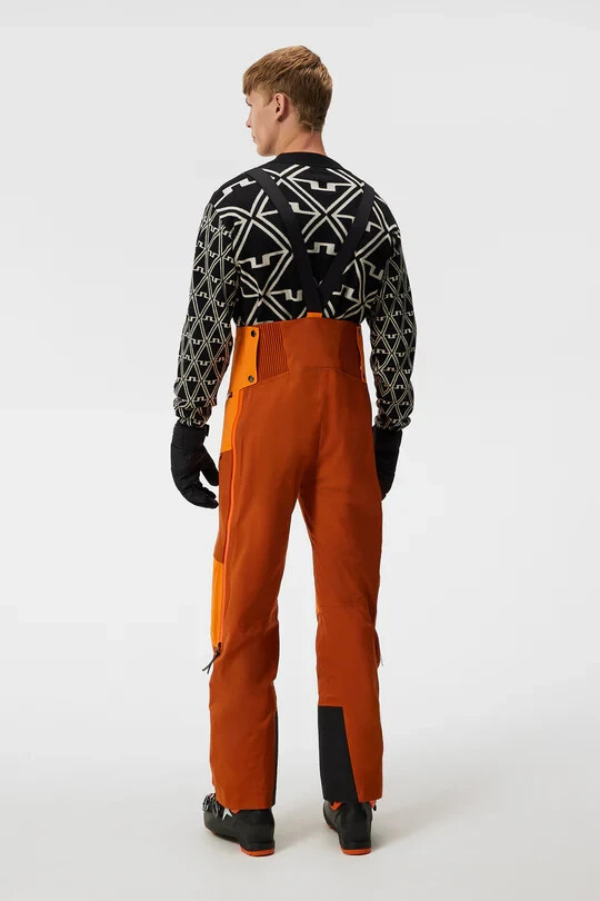 J. Lindeberg Aerial Bib Pro Shell Pant Men's Medium Orange
