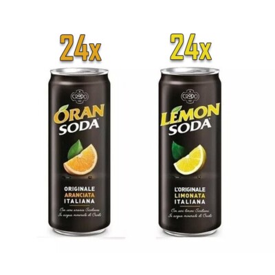 48x Dosen Lemonsoda Oransoda 330ml Campari Group italienisch trinken