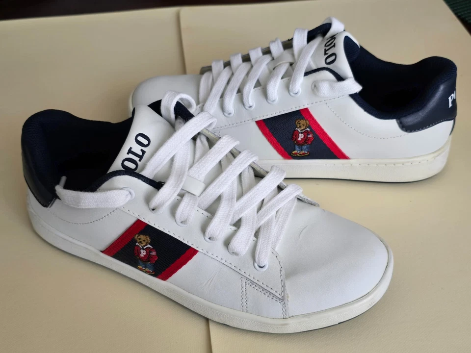 Polo Ralph Lauren Quilton Bear  Junior White/Navy/Red Size 6 US - Image 4 of 4