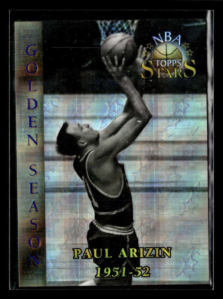 1996-97 Topps Stars Paul Arizin Finest Atomic Refractor #53 Warriors FX7933