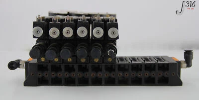 5249 NORGREN 10 Schlitze Pneu Manf Assy W/ 12 Vlvs Stärken & Kabel MH01GDA74AMPE - Bild 1 von 4