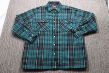High Sierra Vintage 90's Quilt Lined Wool Blend Chore Shirt Outdoor Men's L