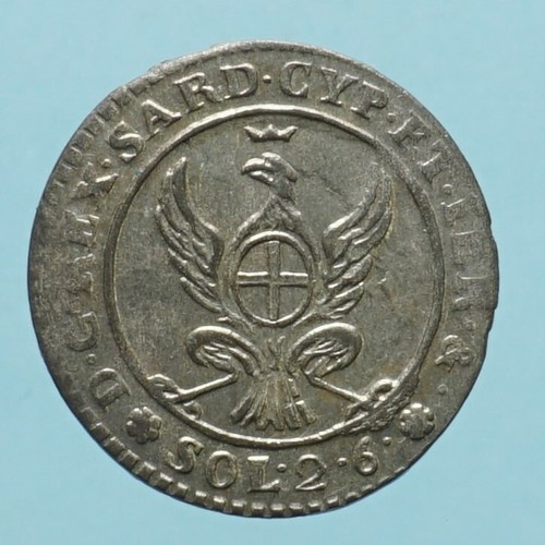 VITTORIO EMANUELE I 2,6 SOLDI 1815 TORINO MONETA RARA CURRENCY NUMISMATICA - Bild 2 von 2