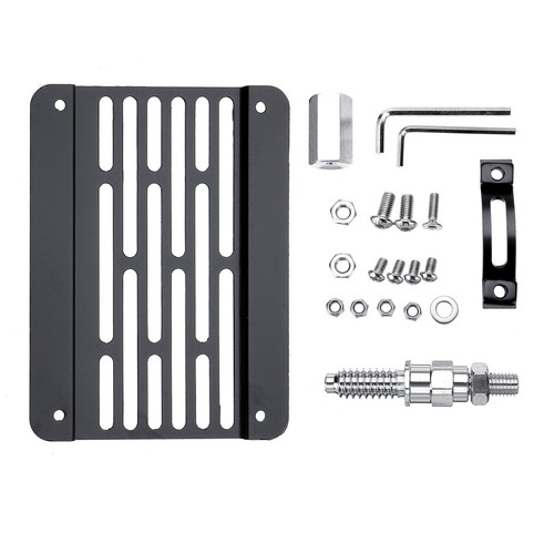 Front Bumper Tow Hook License Plate Mount Bracket For Subaru WRX STI - Foto 5 di 11