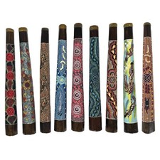 60cm / 24" DIDGERIDOO, HARDWOOD - ABORIGINAL ART - DOT ART - AUSTRALIA, SOUVENIR