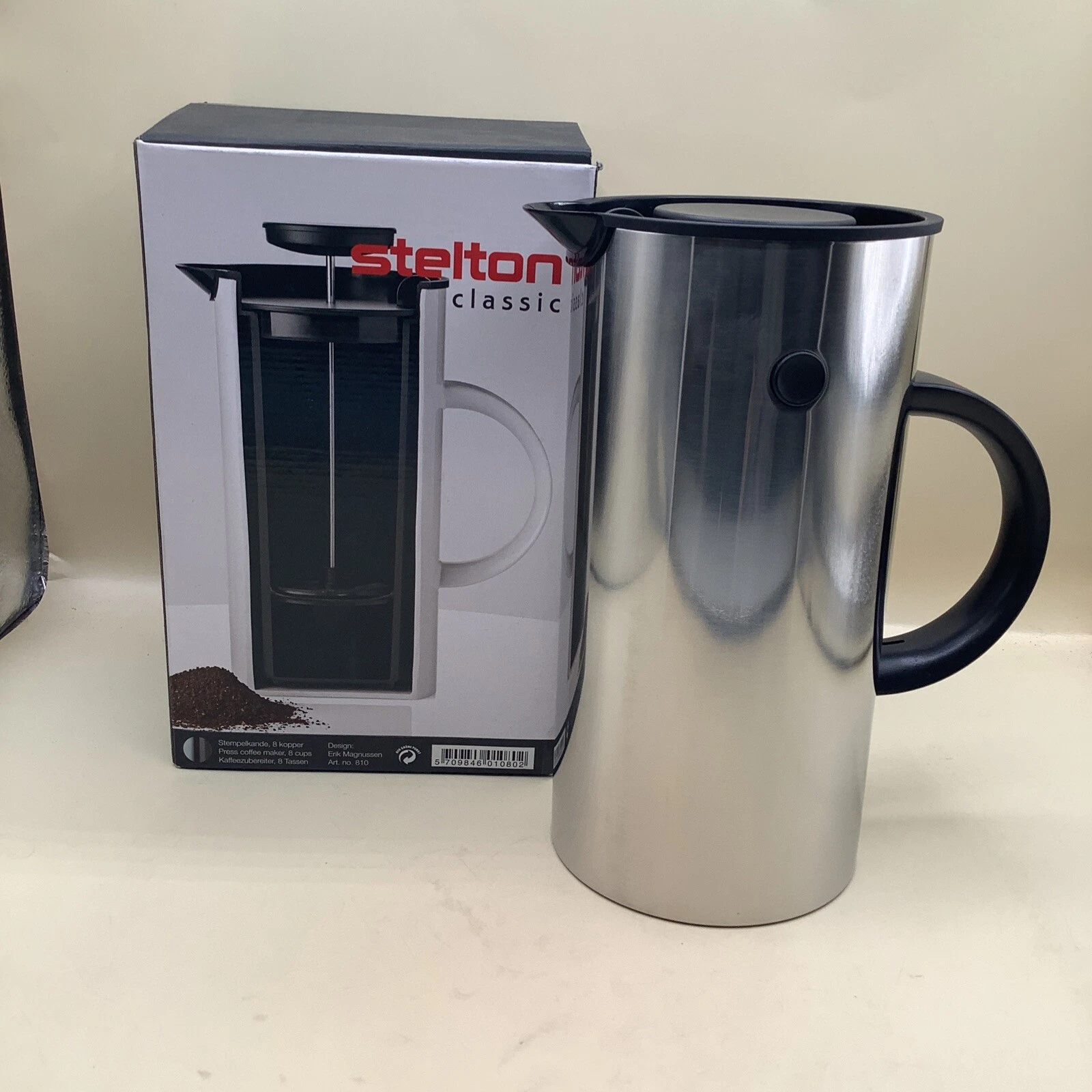 Stelton Classic Stempelkande, 8 Kopper Press Coffee Maker