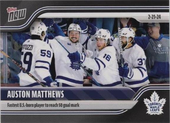 2023-24 Topps Now NHL Stickers - Auston Matthews #126 - 1 of 1